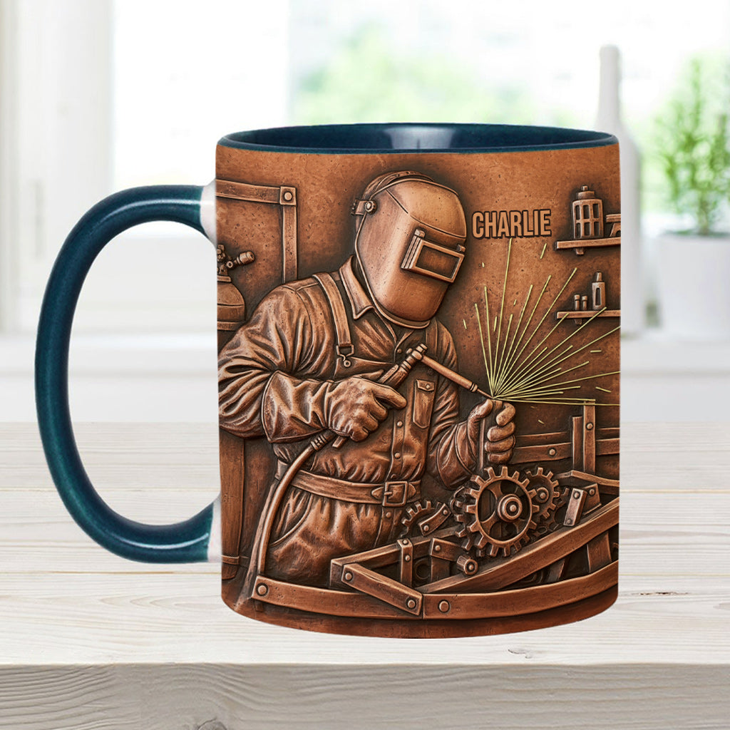 Strongest Welder - Personalized Welder Accent Mug