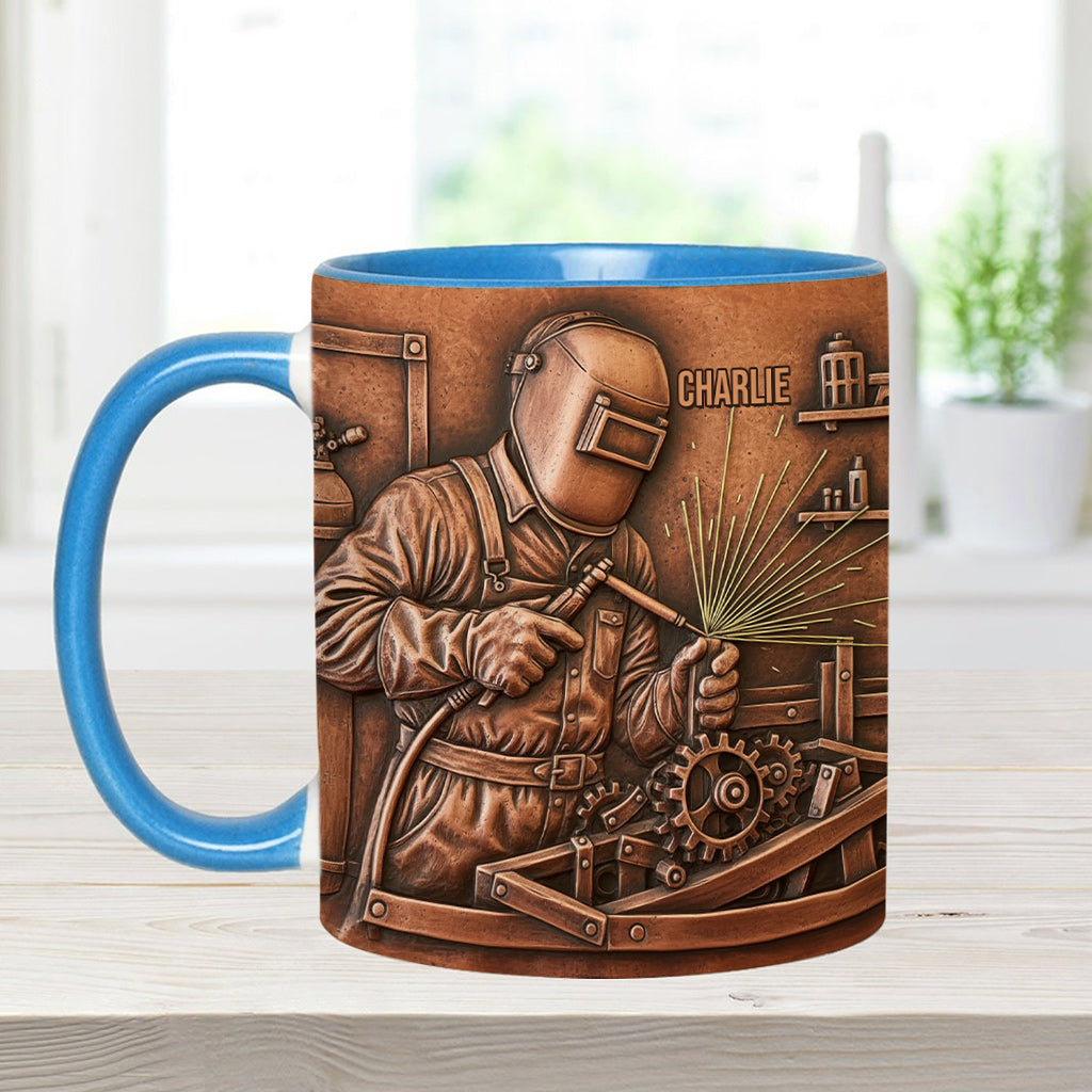Strongest Welder - Personalized Welder Accent Mug