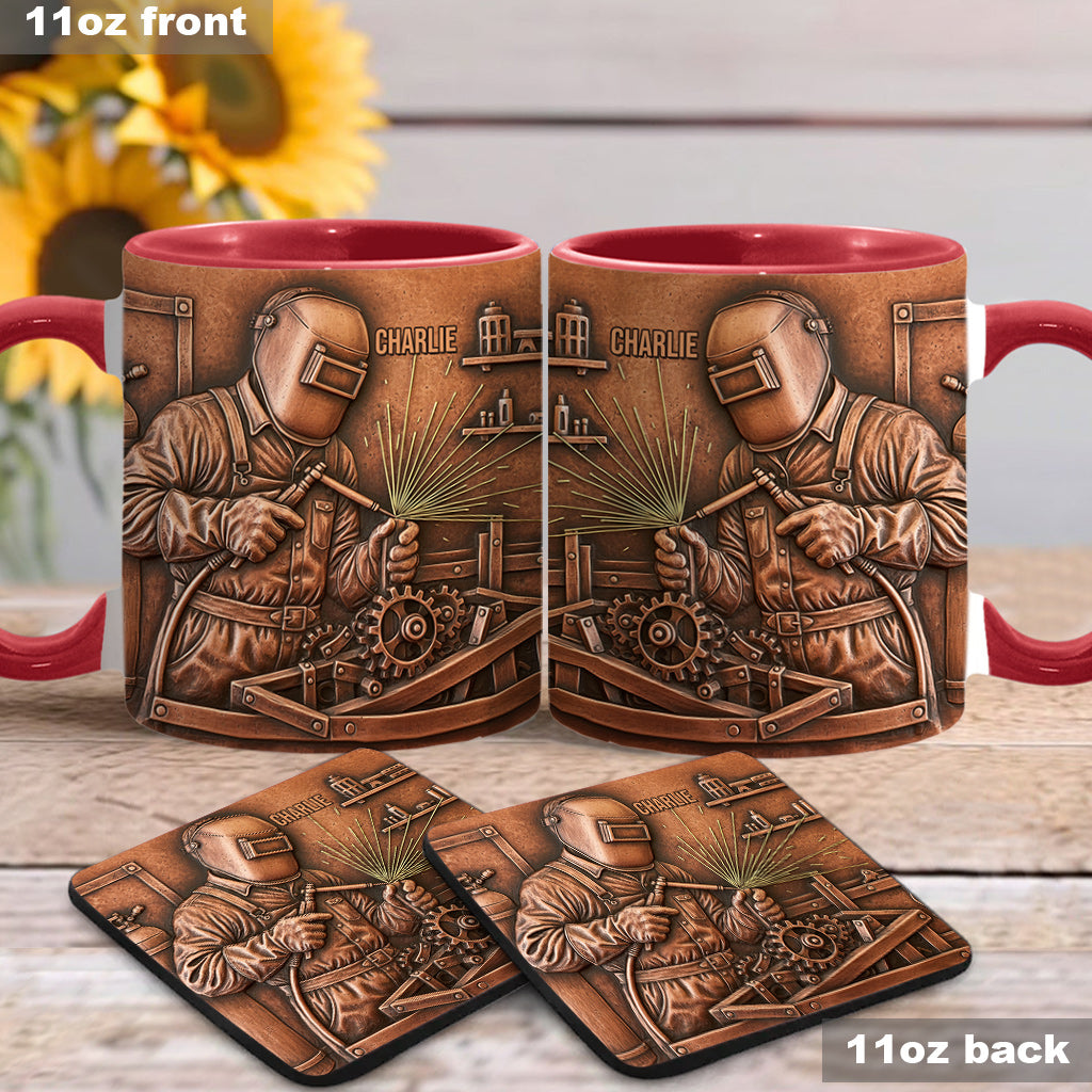 Strongest Welder - Personalized Welder Accent Mug