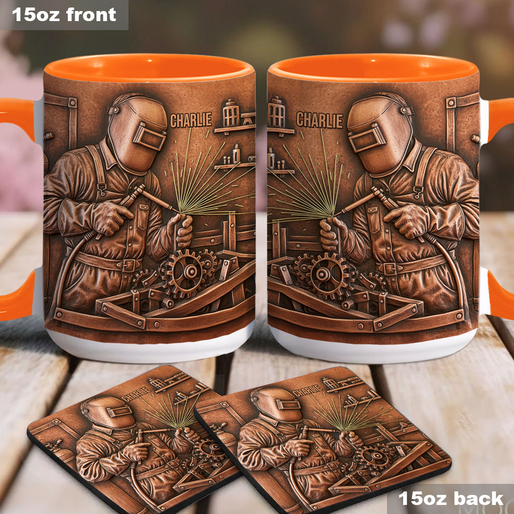 Strongest Welder - Personalized Welder Accent Mug
