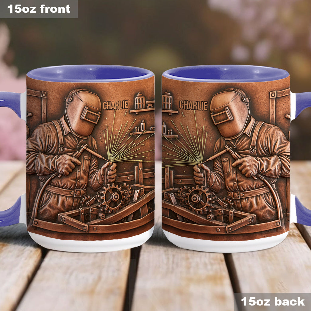 Strongest Welder - Personalized Welder Accent Mug