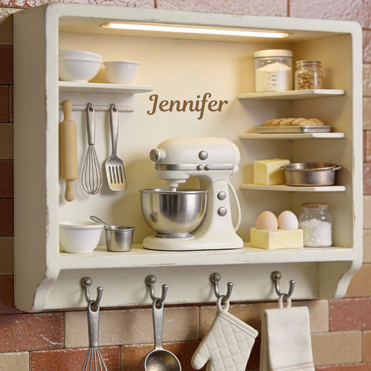 Love Baking - Personalized Baking Custom Shaped Hanging Rack