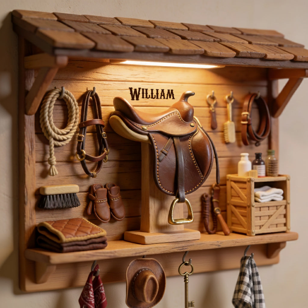Western Spirit - Personalized Western Outfit Custom Shaped Hanging Rack