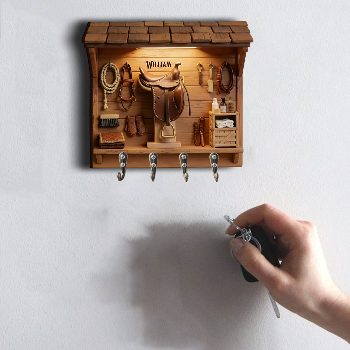 Western Spirit - Personalized Western Outfit Custom Shaped Hanging Rack