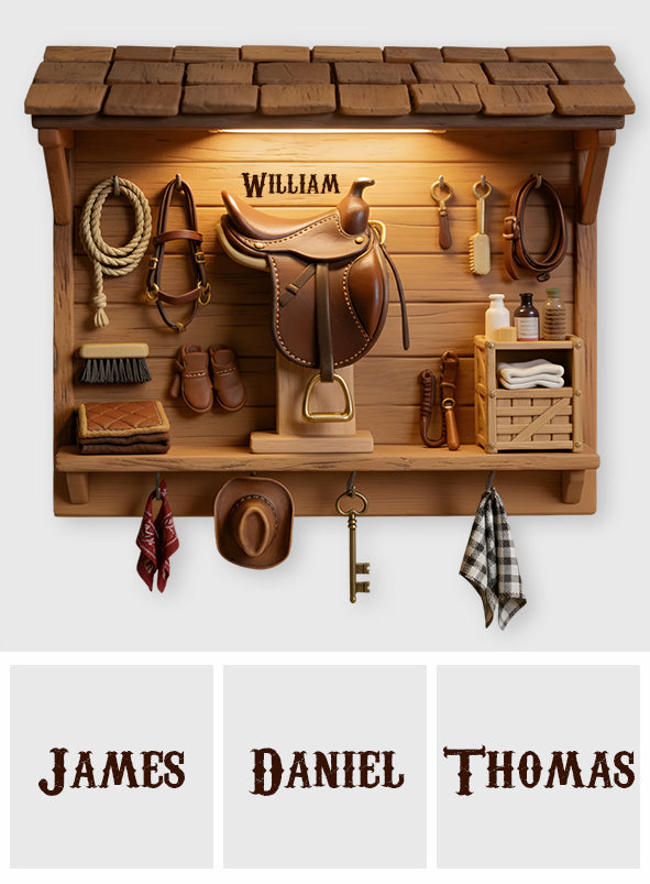 Western Spirit - Personalized Western Outfit Custom Shaped Hanging Rack