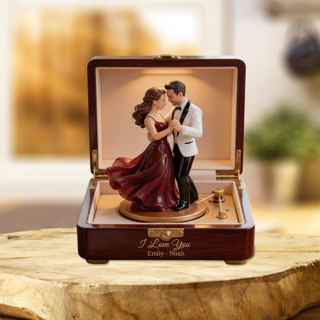 Love You Forever - Personalized Couple Custom Shaped Acrylic Plaque