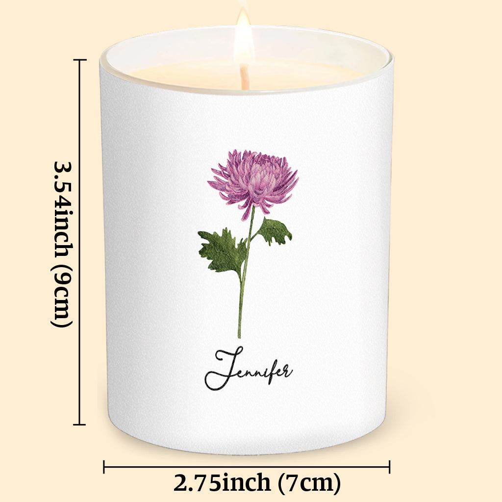 Happy Birthday - Personalized Birthday Candle With Wooden Lid