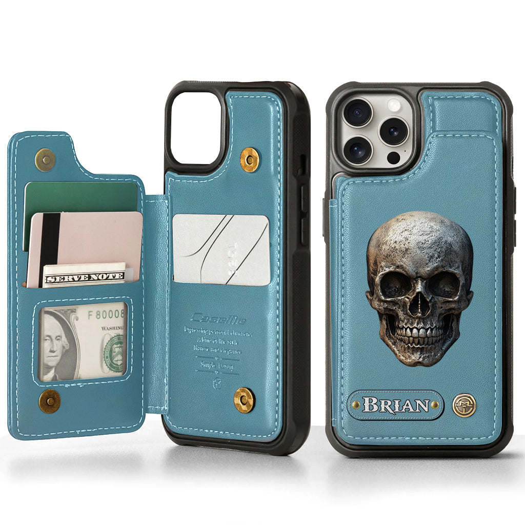 You & Me We Got This - Personalized Skull Wallet Phone Case