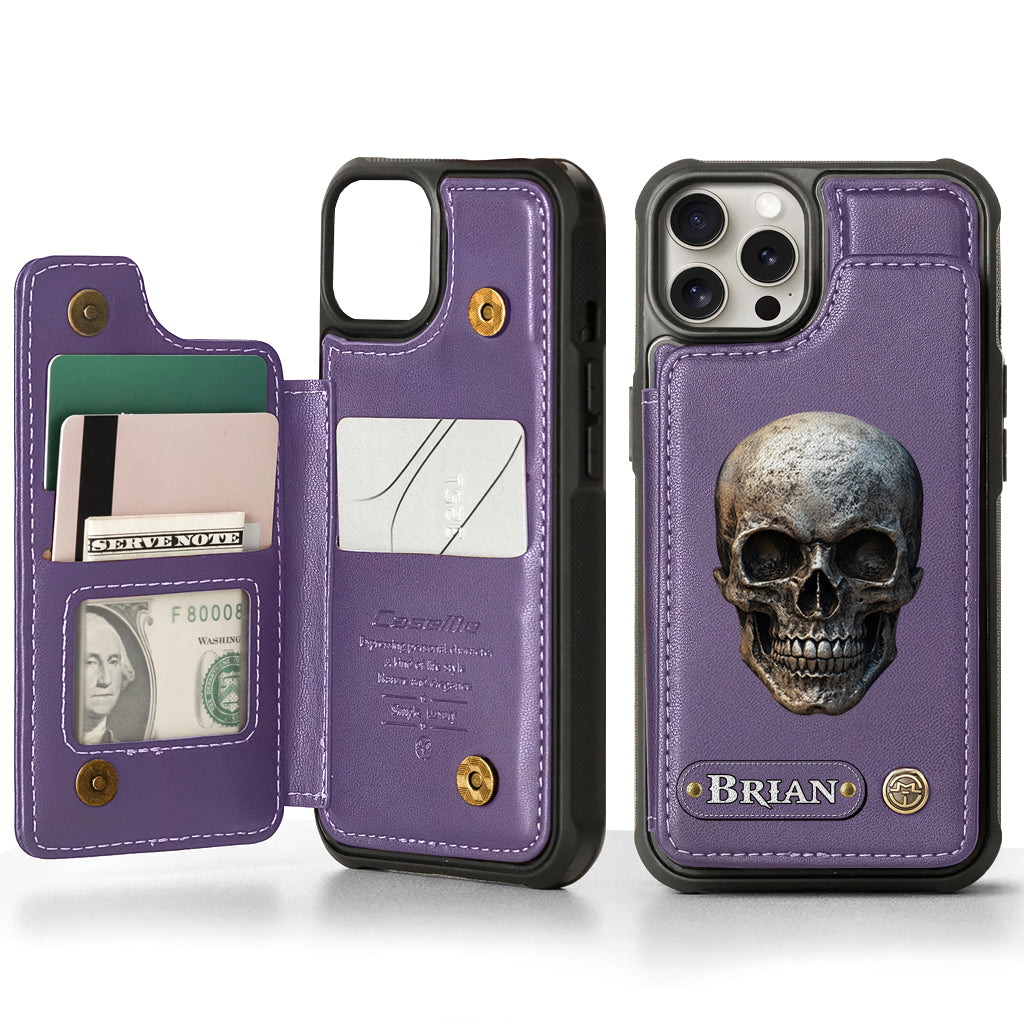 You & Me We Got This - Personalized Skull Wallet Phone Case