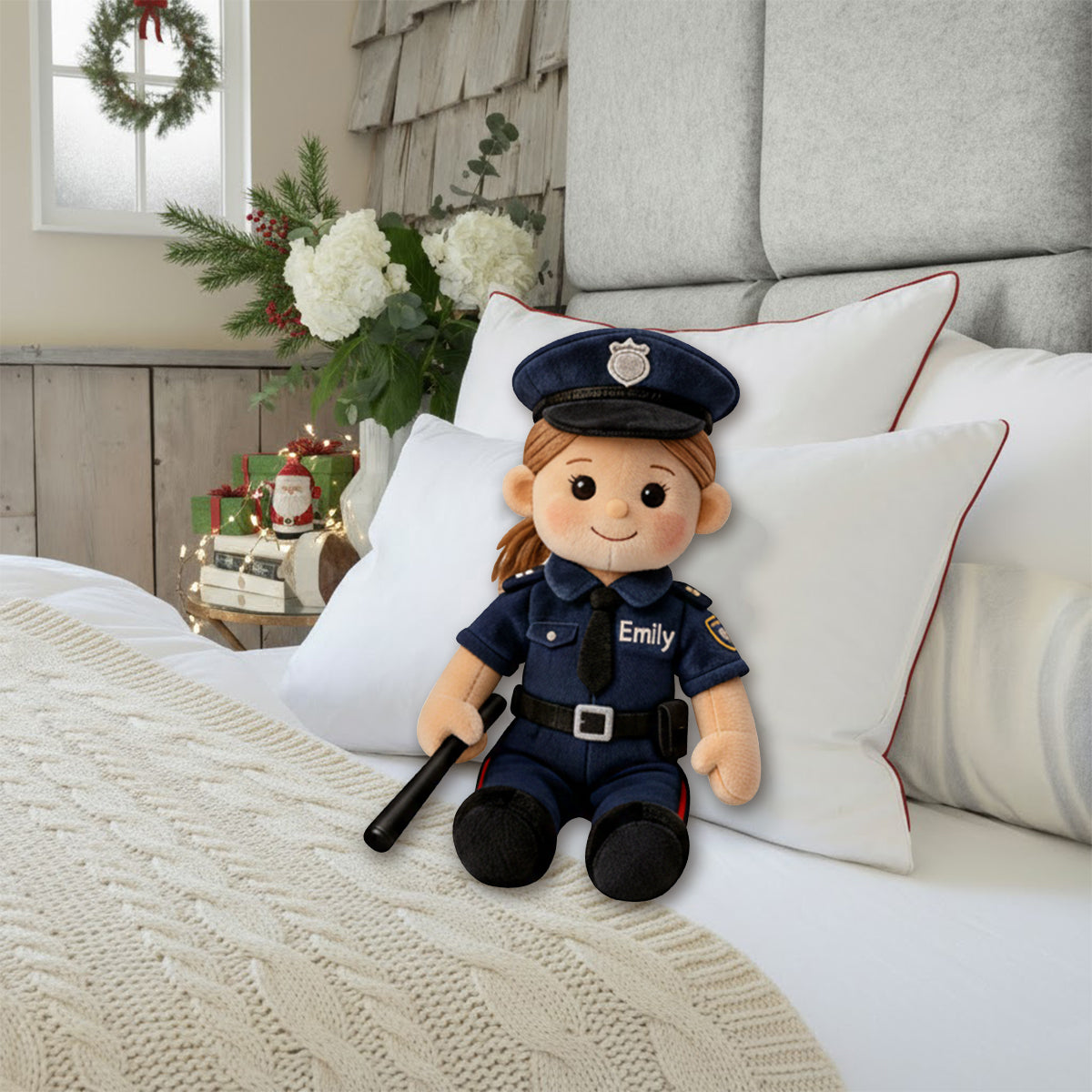 Custom From Any Photo - Personalized Kid Faux Fur Shaped Pillow