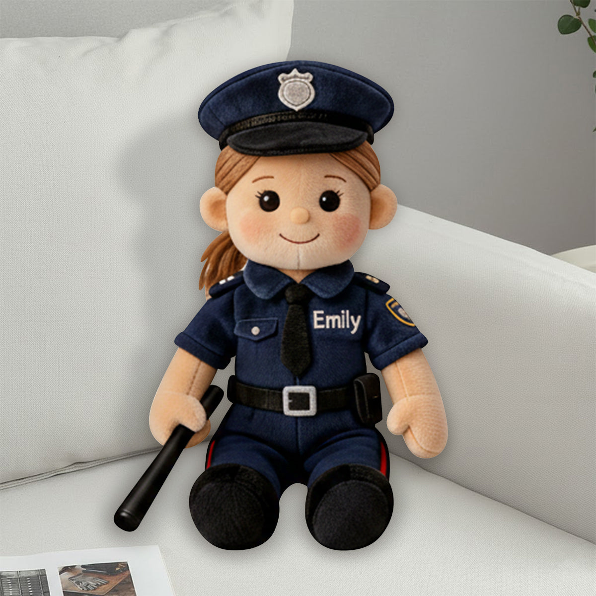 Custom From Any Photo - Personalized Kid Faux Fur Shaped Pillow