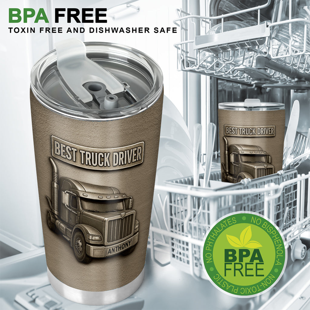 Best Truck Driver - Personalized Trucker Tumbler
