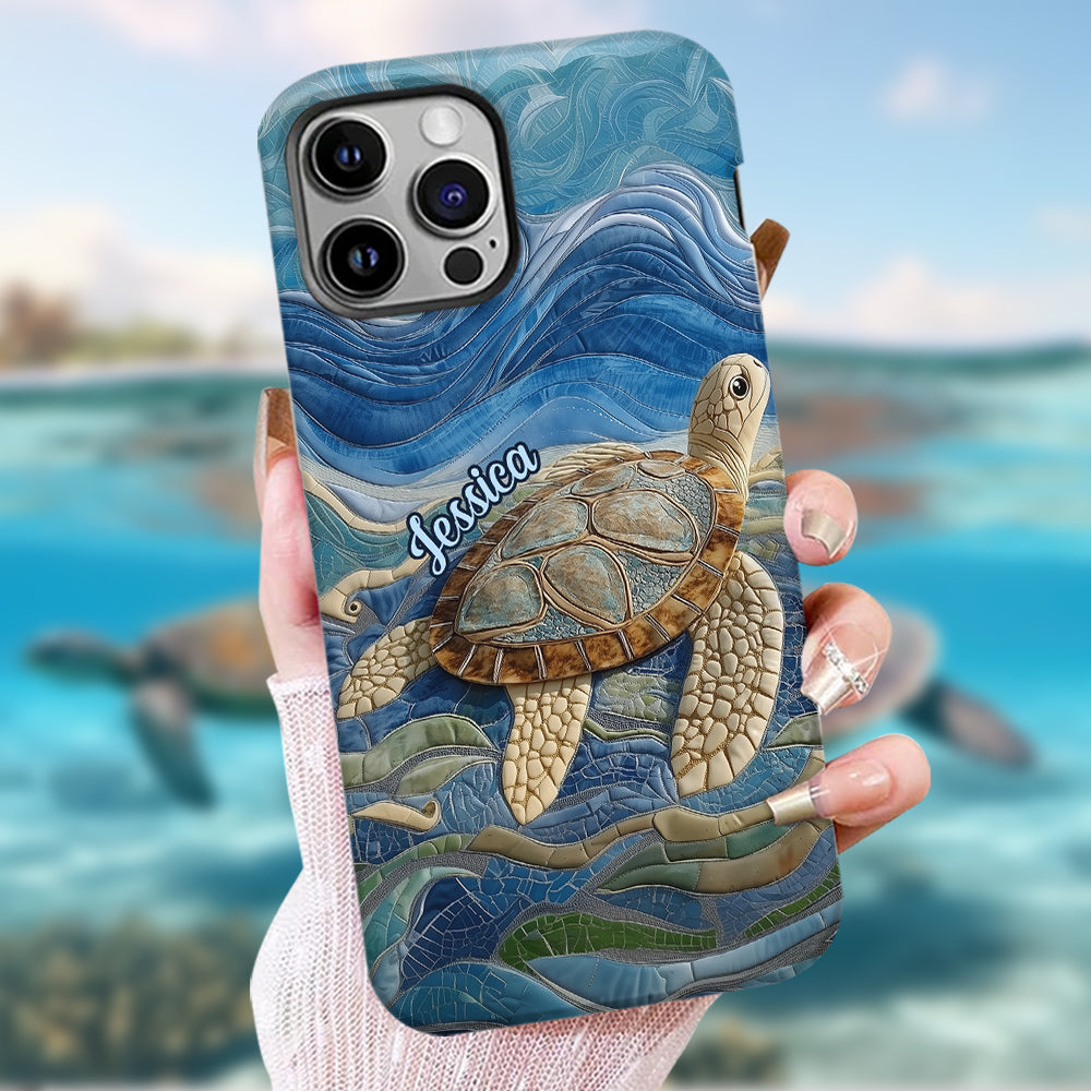 Love Turtles - Personalized Turtle Full Print Phone Case