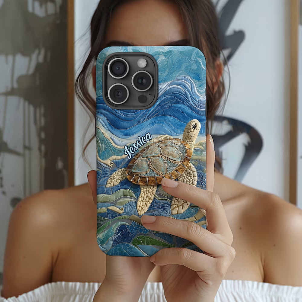 Love Turtles - Personalized Turtle Full Print Phone Case