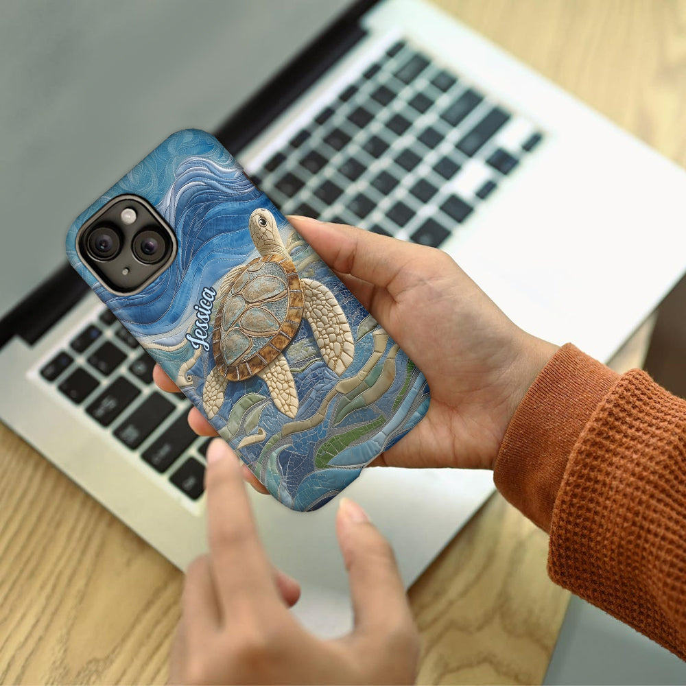 Love Turtles - Personalized Turtle Full Print Phone Case
