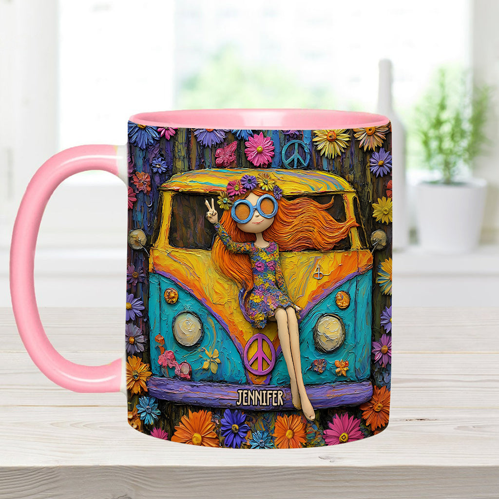 Hippie Souls - Personalized Hippie Accent Mug