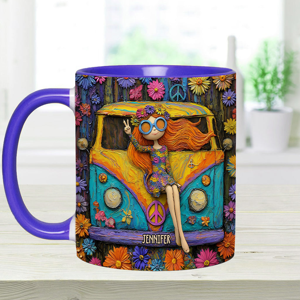 Hippie Souls - Personalized Hippie Accent Mug