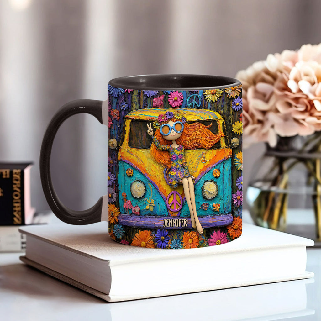 Hippie Souls - Personalized Hippie Accent Mug