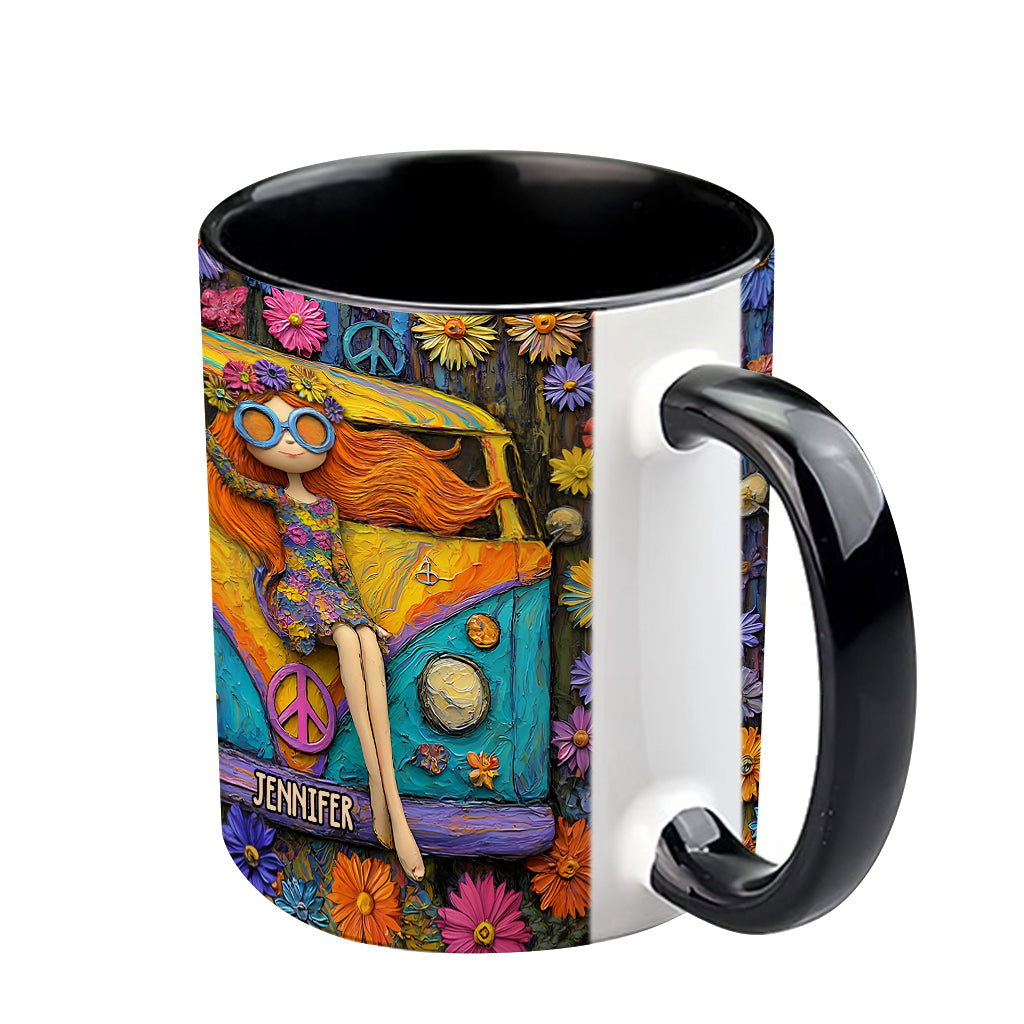 Hippie Souls - Personalized Hippie Accent Mug