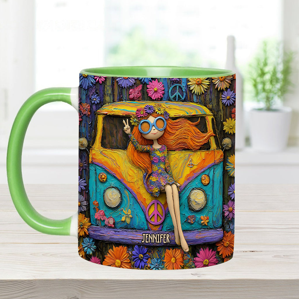 Hippie Souls - Personalized Hippie Accent Mug