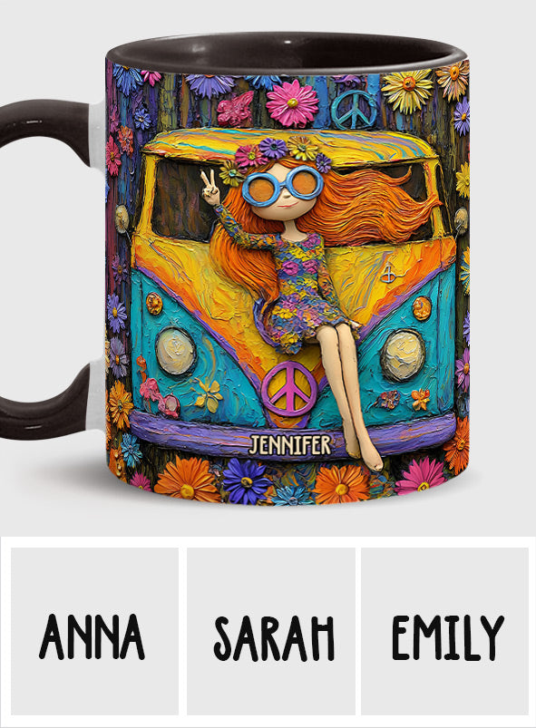 Hippie Souls - Personalized Hippie Accent Mug