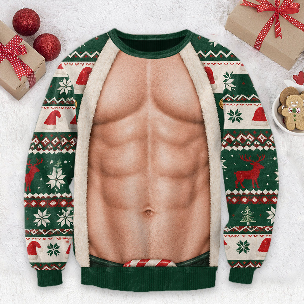 Funny Christmas Gift Idea - Personalized Spicy Couple Ugly Sweater
