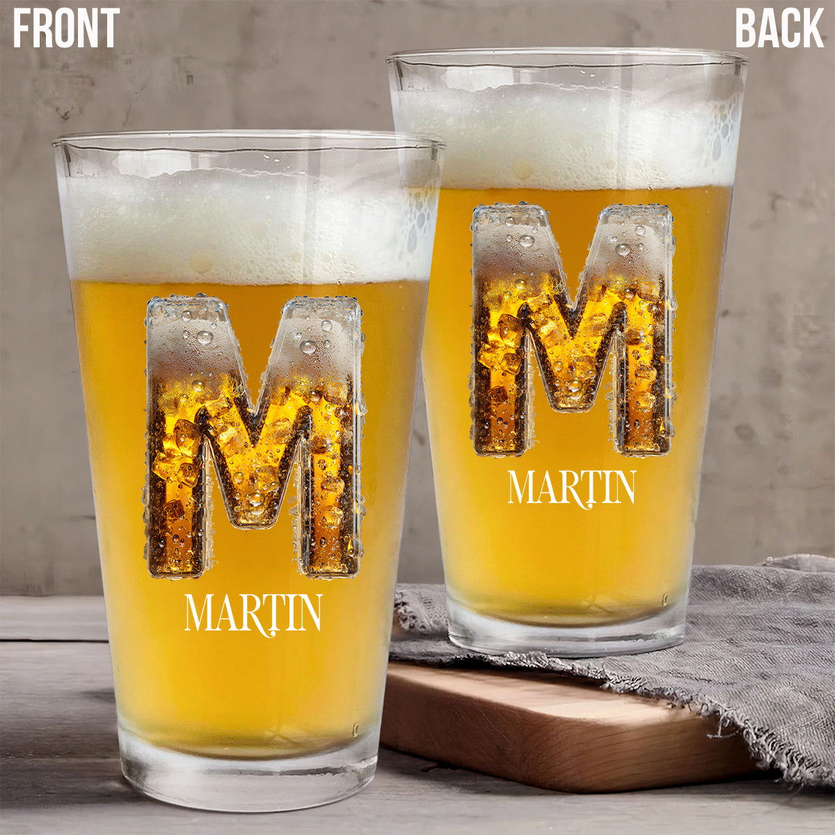 Beer Lover - Personalized Beer Glass