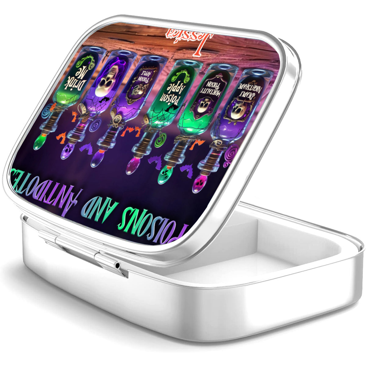 Poisons And Antidotes - Personalized Witch Pill Organizer Box