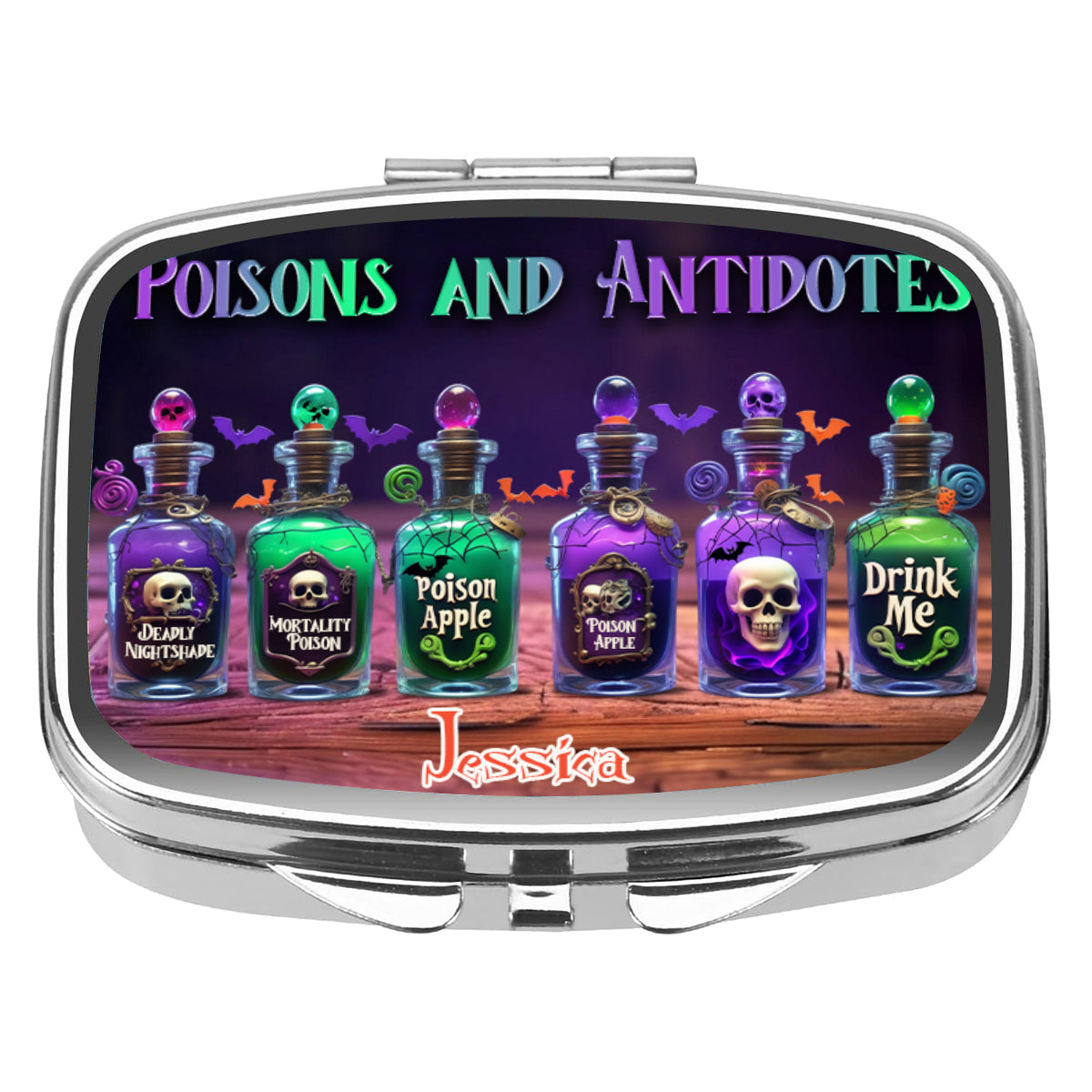 Poisons And Antidotes - Personalized Witch Pill Organizer Box