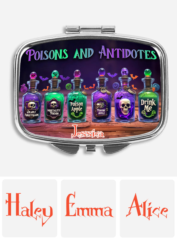 Poisons And Antidotes - Personalized Witch Pill Organizer Box