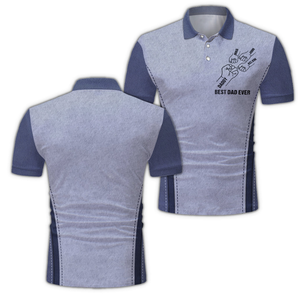 Best Dad Ever - Personalized Father Polo Shirt