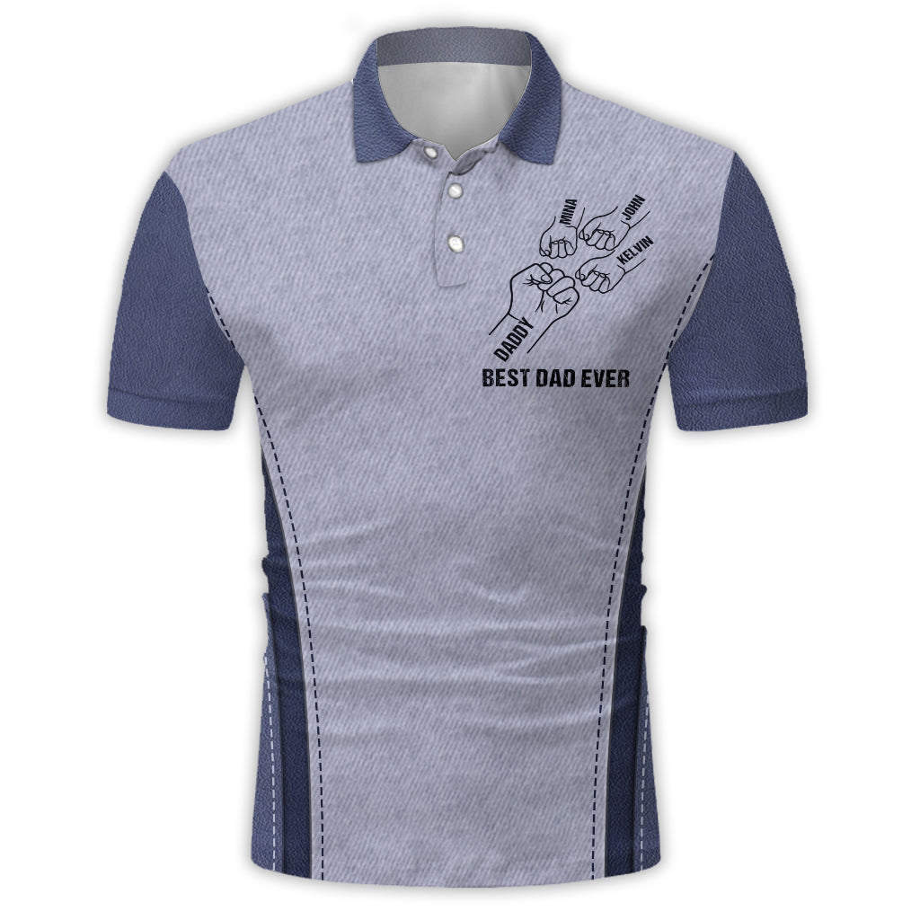 Best Dad Ever - Personalized Father Polo Shirt