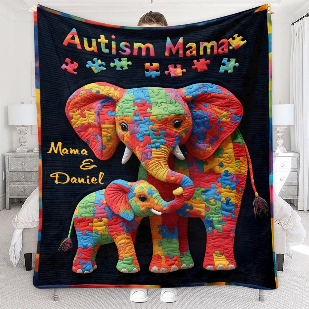 Autism Mama - Personalized Autism Awareness Blanket