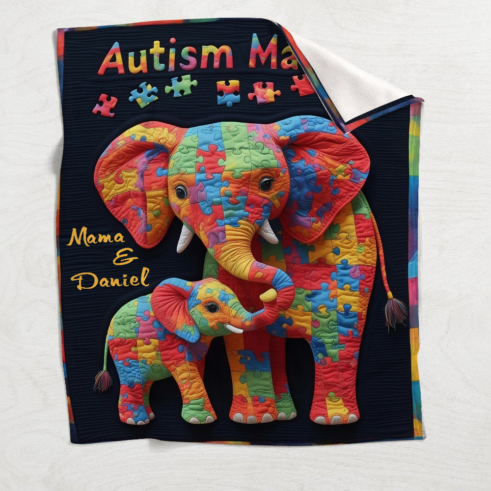 Autism Mama - Personalized Autism Awareness Blanket