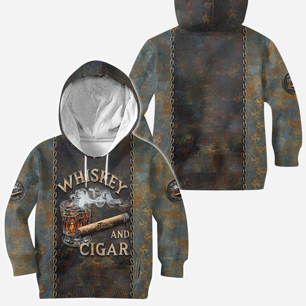 Whiskey And Cigar - Personalized Whisky All Over Shirt