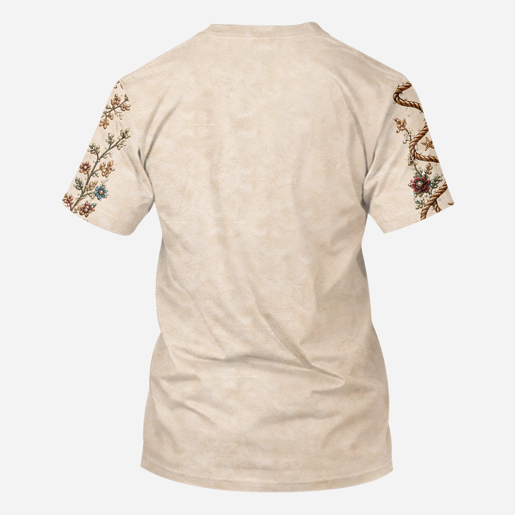Rodeo Romance - Personalized Cowgirl All Over Shirt