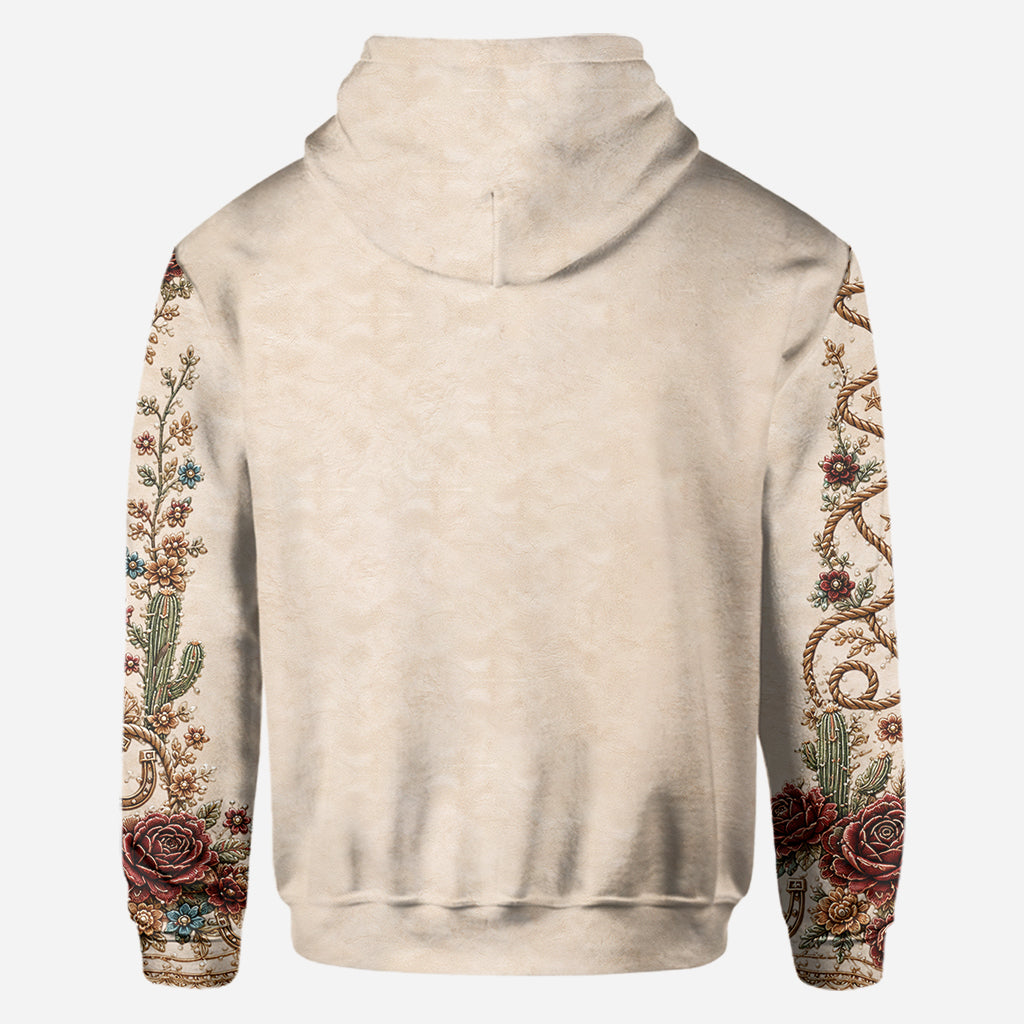 Rodeo Romance - Personalized Cowgirl All Over Shirt