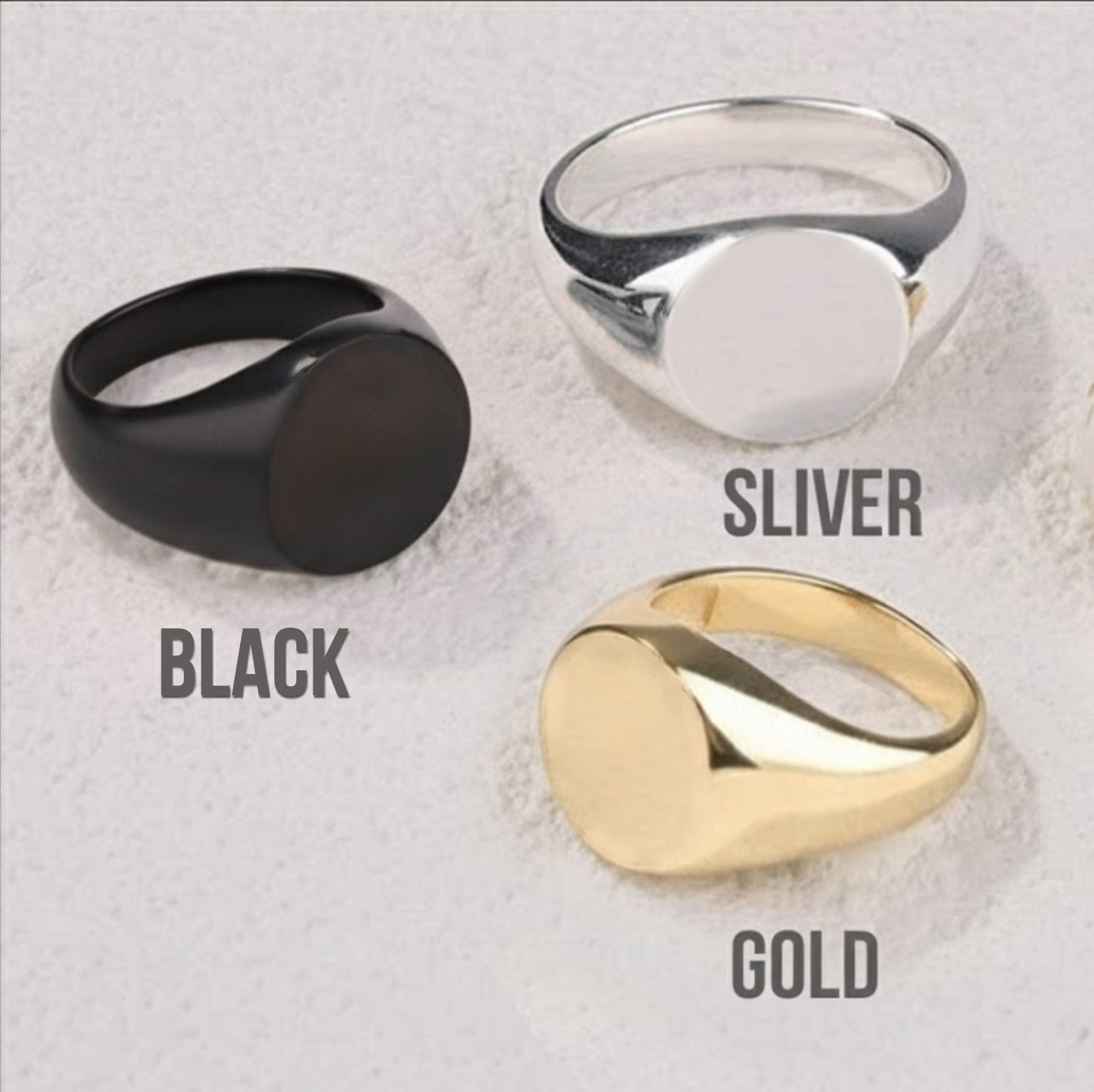 Unique Stone - Personalized Weed Signet Ring
