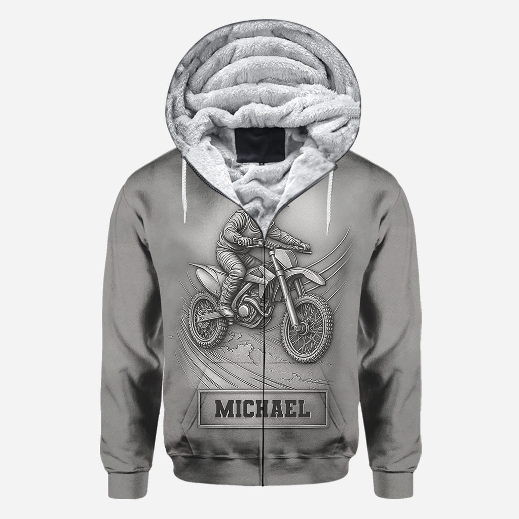 Metalic Dirt Bike/ Motocross - Personalized Dirt Bike All Over Shirt