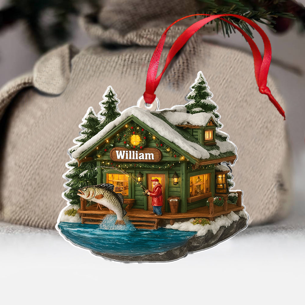 Merry Fishmas - Personalized Fishing Ornament