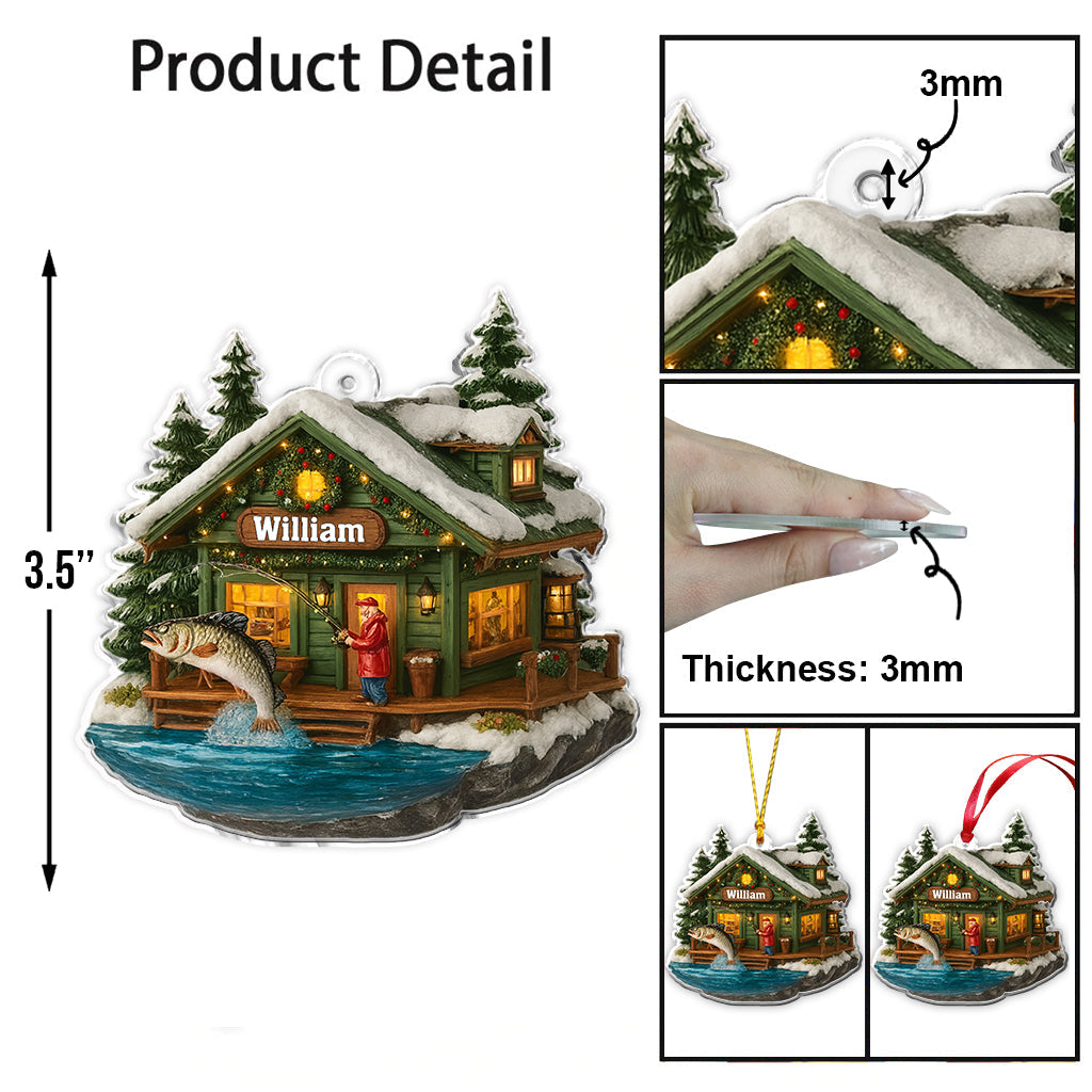 Merry Fishmas - Personalized Fishing Ornament