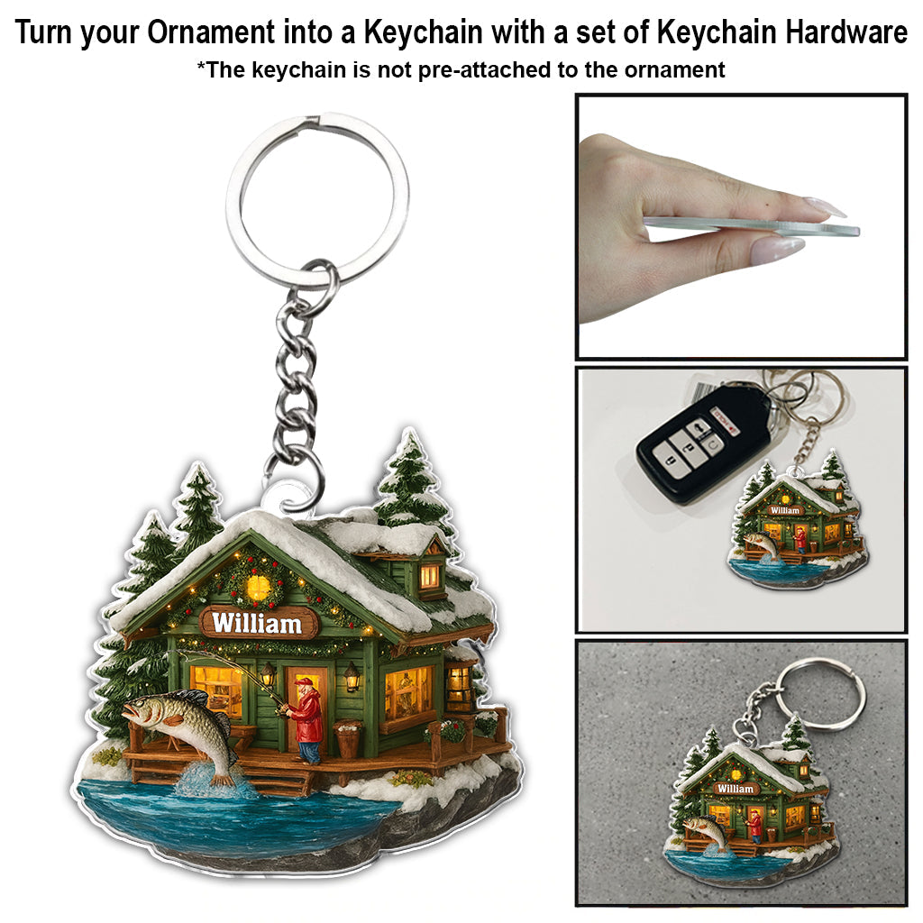 Merry Fishmas - Personalized Fishing Ornament