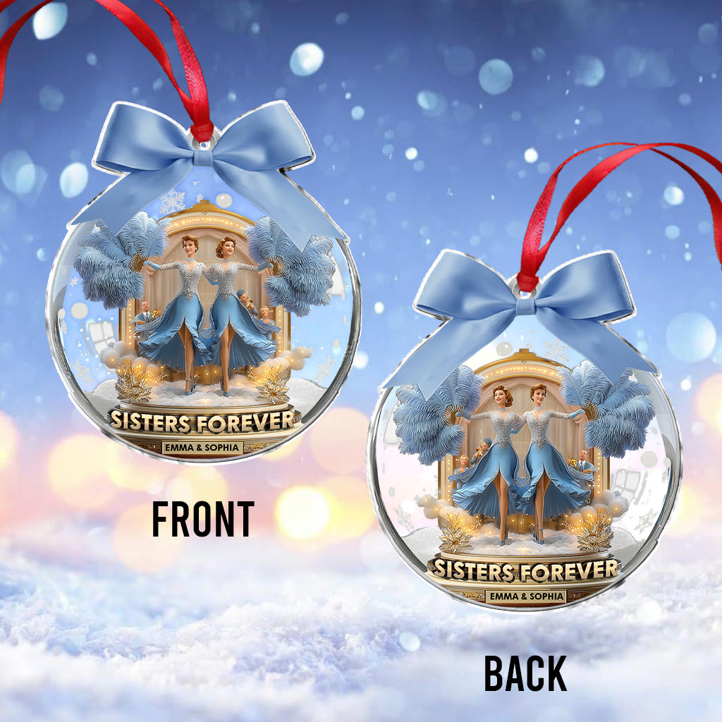 Sisters Forever - Personalized Sibling Ornament