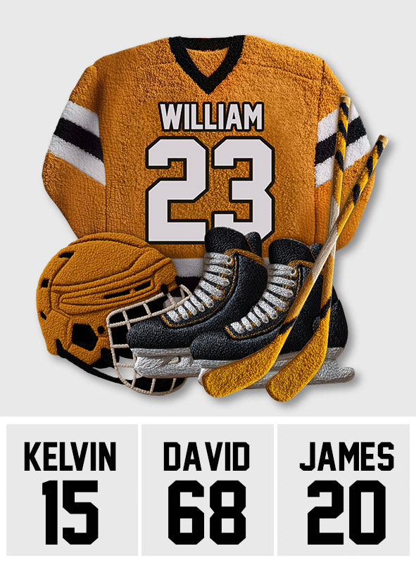 Love Hockey - Personalized Hockey Non-Slip Tufted Rug