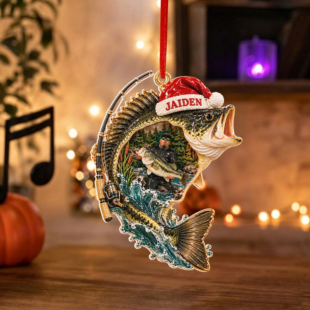 Love Fishing - Personalized Fishing Premium 3D Ornament