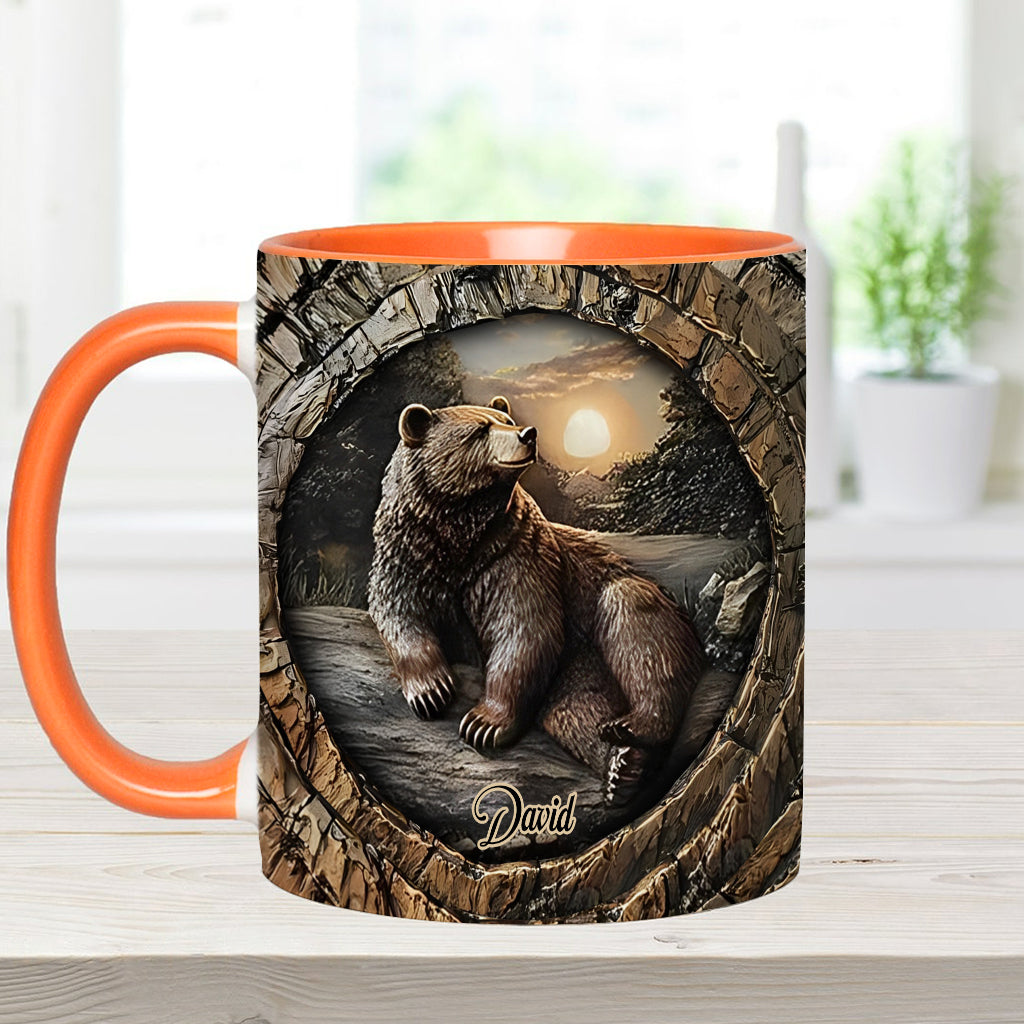 Strong Bear - Personalized Hunting Accent Mug