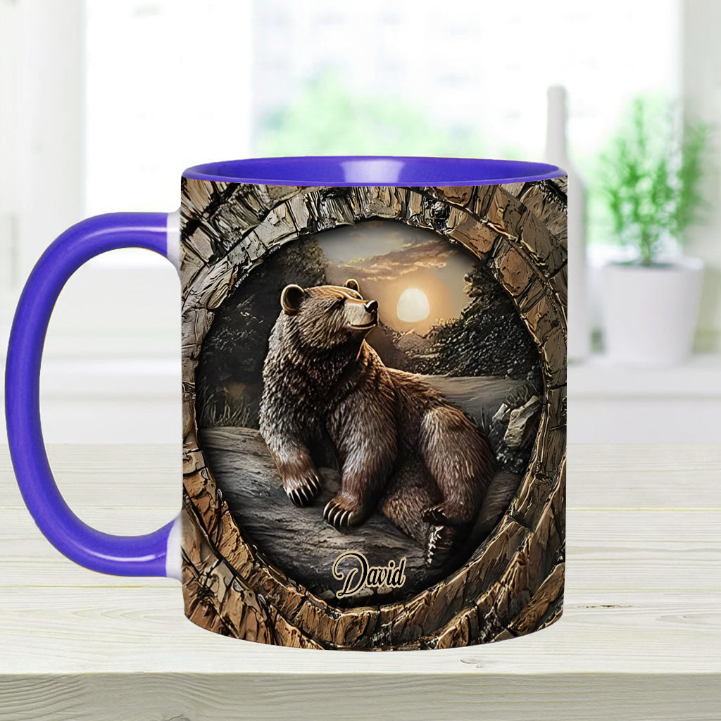 Strong Bear - Personalized Hunting Accent Mug