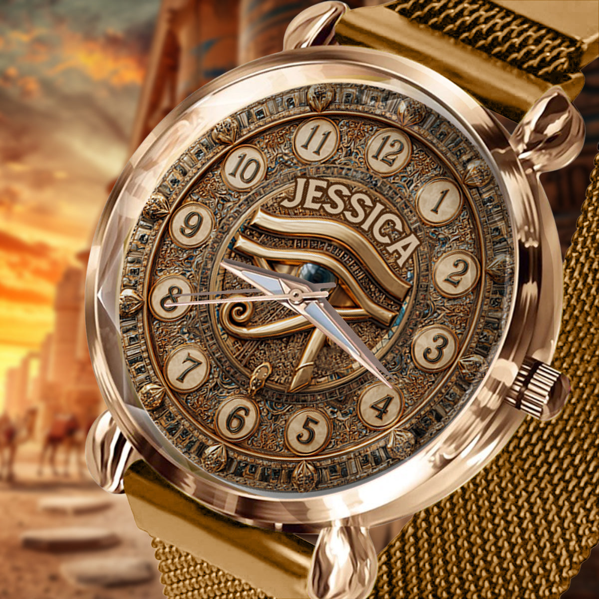 Ancient Egypt - Personalized Ancient Egypt Women Hand Watch