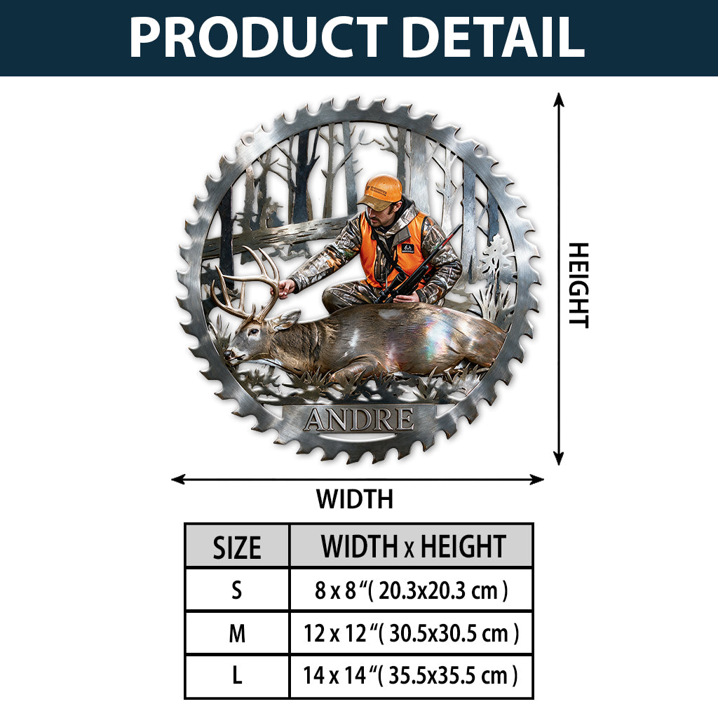 Custom Saw Blade Metal Wall Sign for Men – Personalized Gift for Him - Personalized Real Men 3D Printed Cut Metal Sign