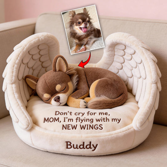 Don't Cry For Me - Personalized Dog Faux Fur Shaped Pillow
